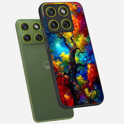  Colorful Soda Bottles phone case For Moto Edge 70 showing premium glass back cover with detailed artwork