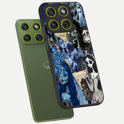  Corpse Bride Posters phone case For Moto Edge 70 showing premium glass back cover with detailed artwork