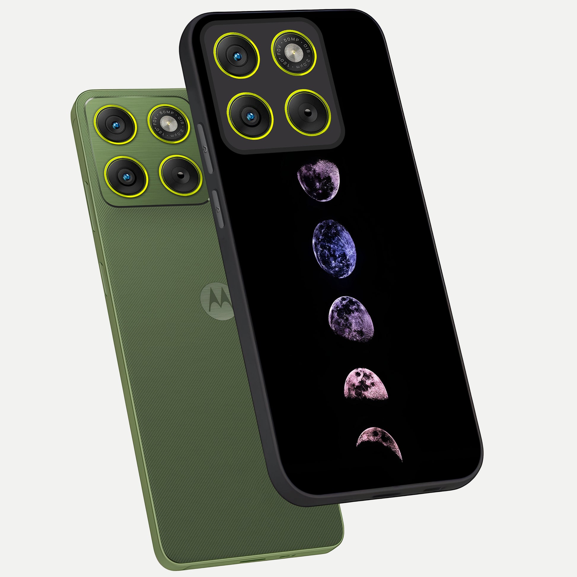  Crimson All Planets phone case For Moto Edge 70 showing premium glass back cover with detailed artwork