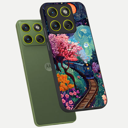 Digital Art phone case For Moto Edge 70 showing premium glass back cover with detailed artwork