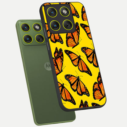  Golden Wing Flight phone case For Moto Edge 70 showing premium glass back cover with detailed artwork
