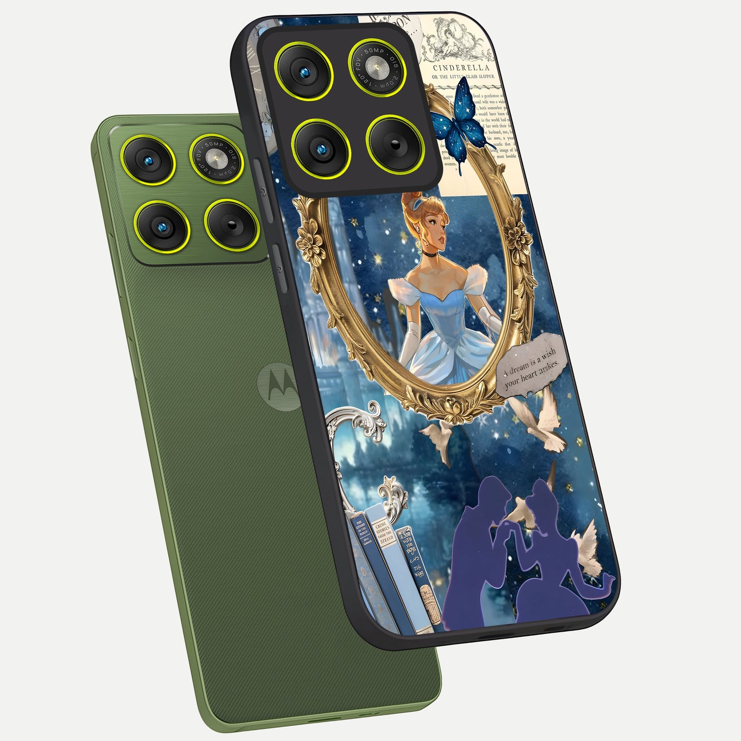  Midnight Queen phone case For Moto Edge 70 showing premium glass back cover with detailed artwork