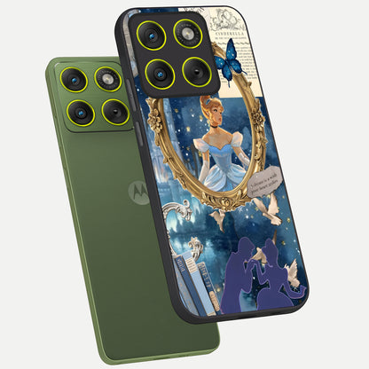  Midnight Queen phone case For Moto Edge 70 showing premium glass back cover with detailed artwork