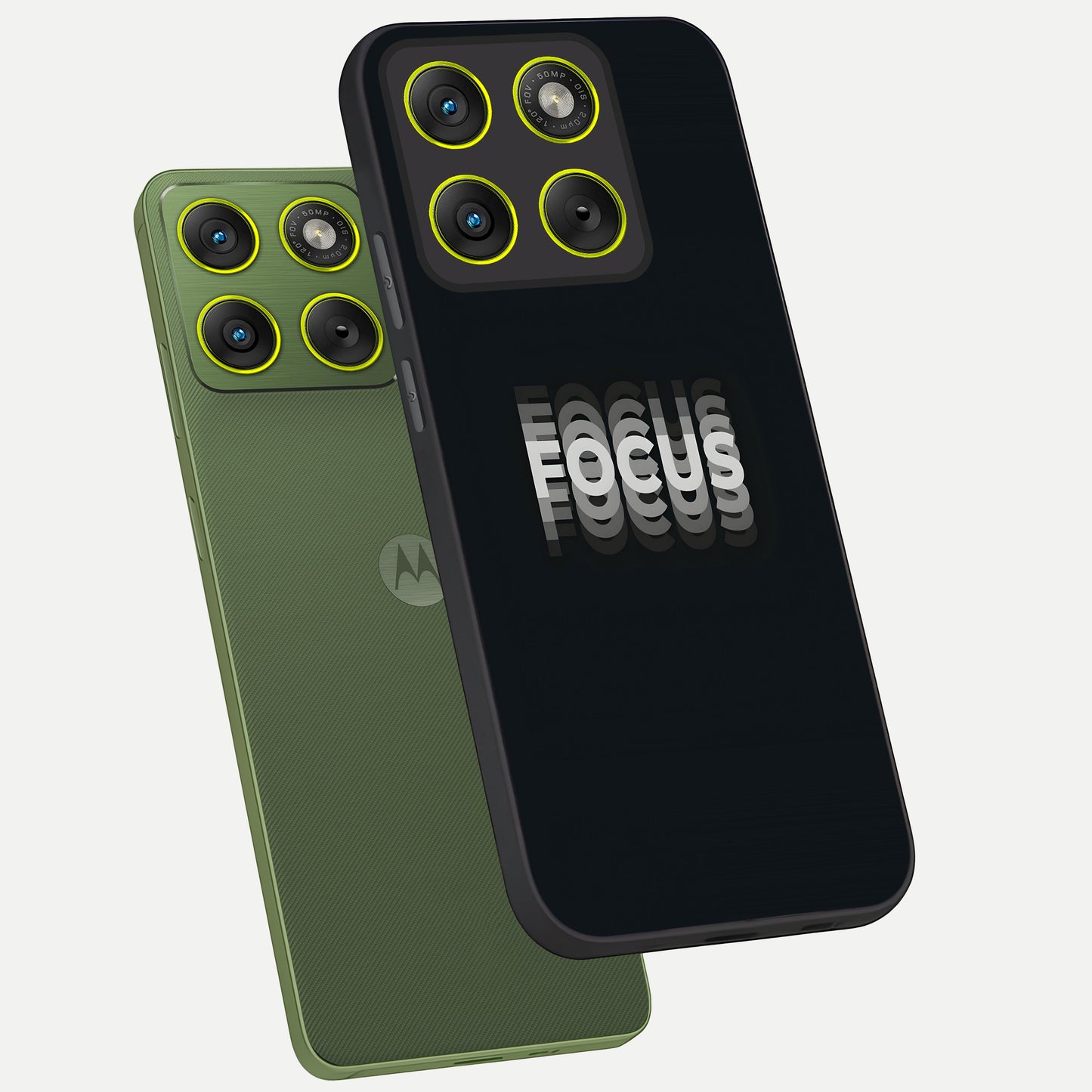  Mono Focus Vision phone case For Moto Edge 70 showing premium glass back cover with detailed artwork