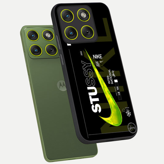  Neon Street Edition phone case For Moto Edge 70 showing premium glass back cover with detailed artwork