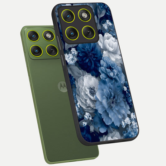  Royal Bloom Garden phone case For Moto Edge 70 showing premium glass back cover with detailed artwork