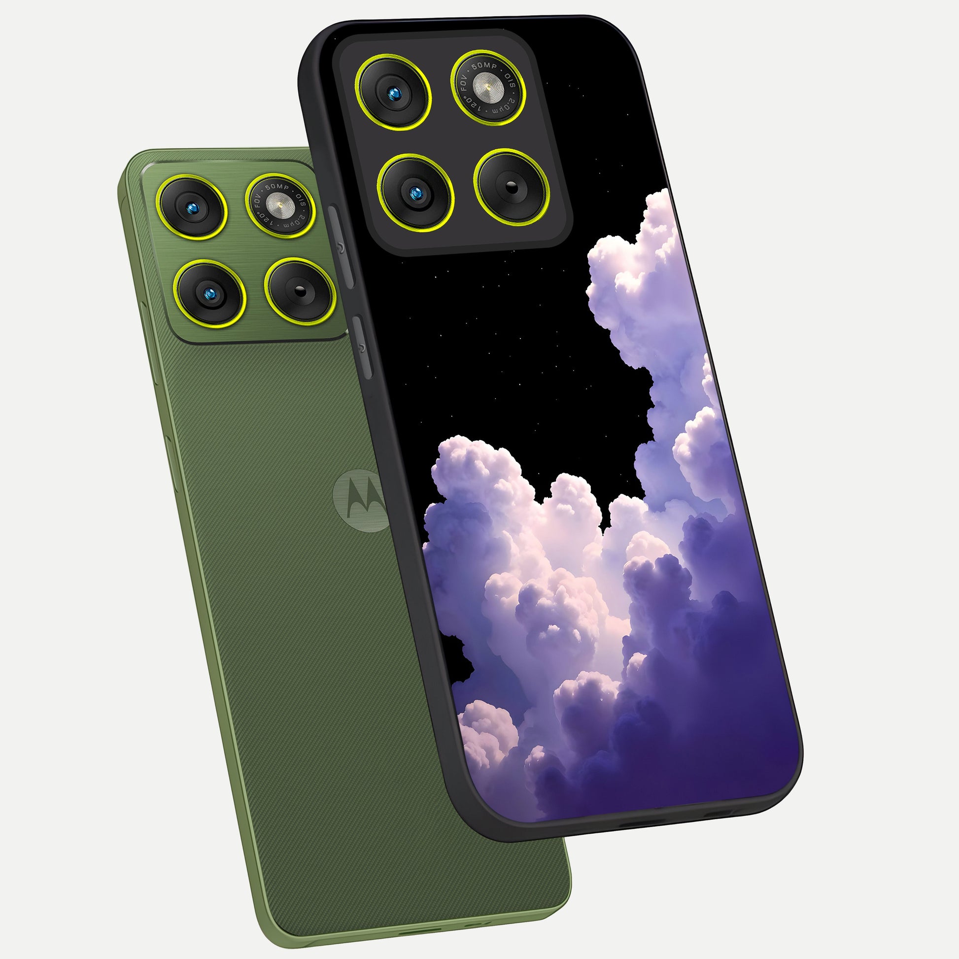  Starlit Night Whispers phone case For Moto Edge 70 showing premium glass back cover with detailed artwork