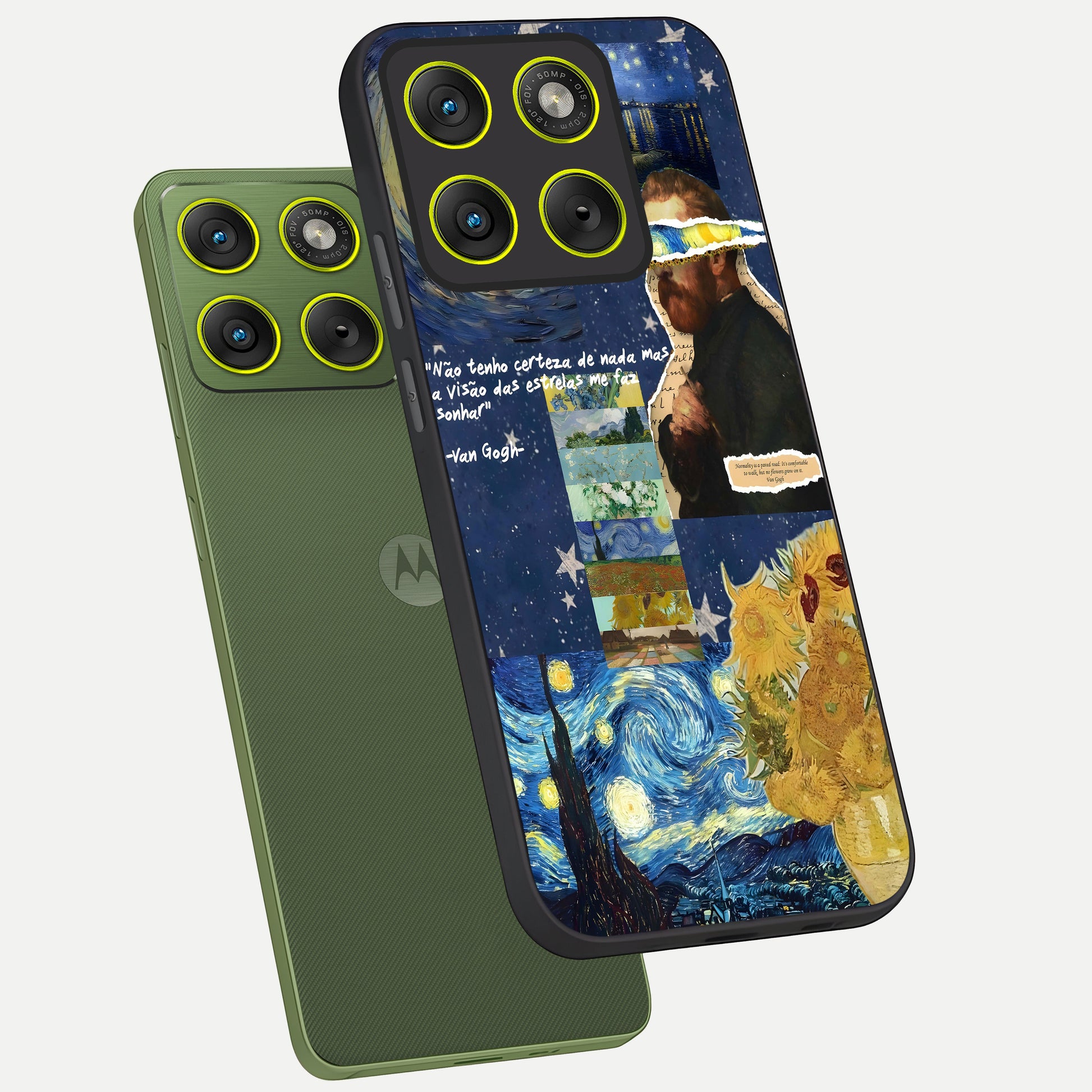  Starry Dream Vision phone case For Moto Edge 70 showing premium glass back cover with detailed artwork