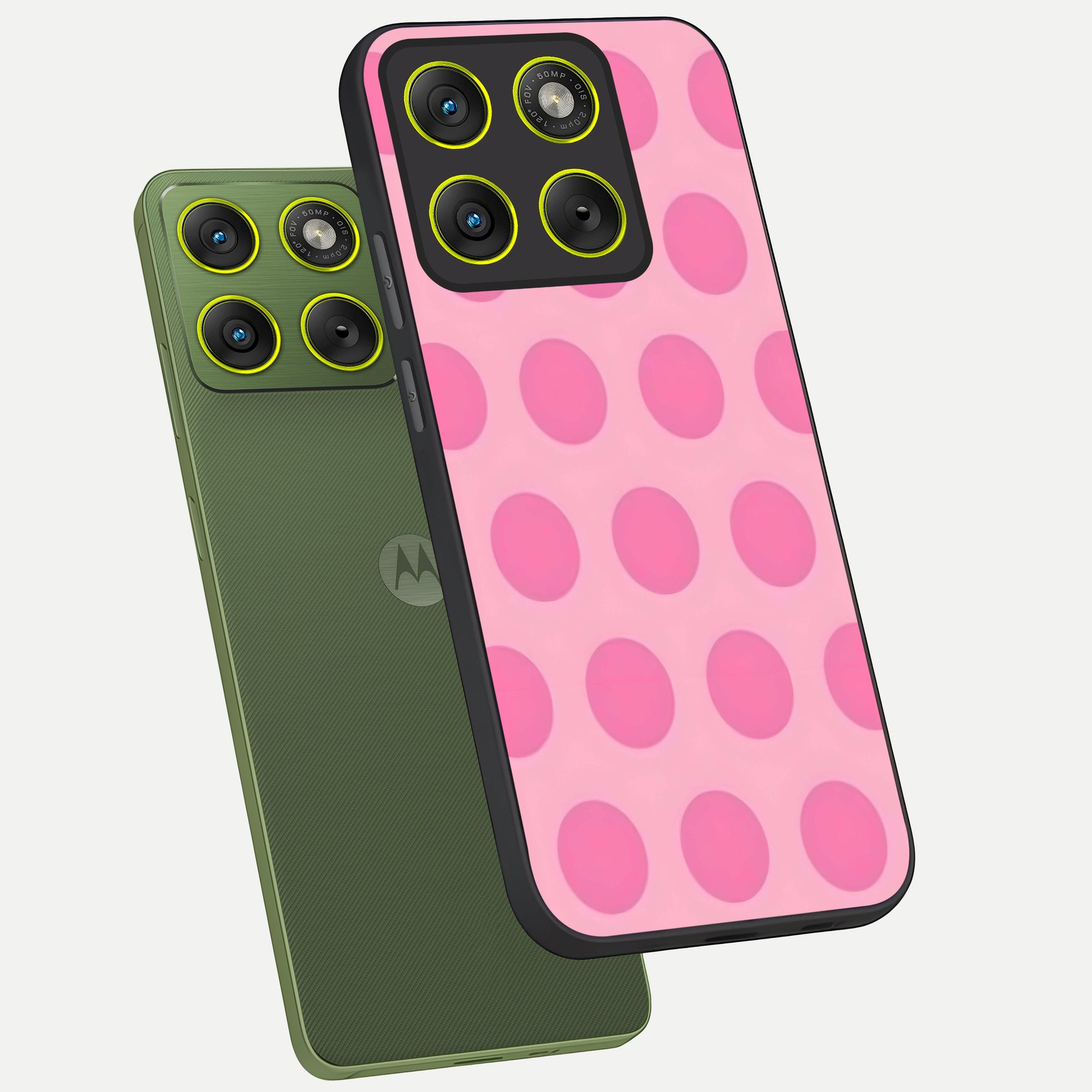  Sweet Dot Dreams phone case For Moto Edge 70 showing premium glass back cover with detailed artwork