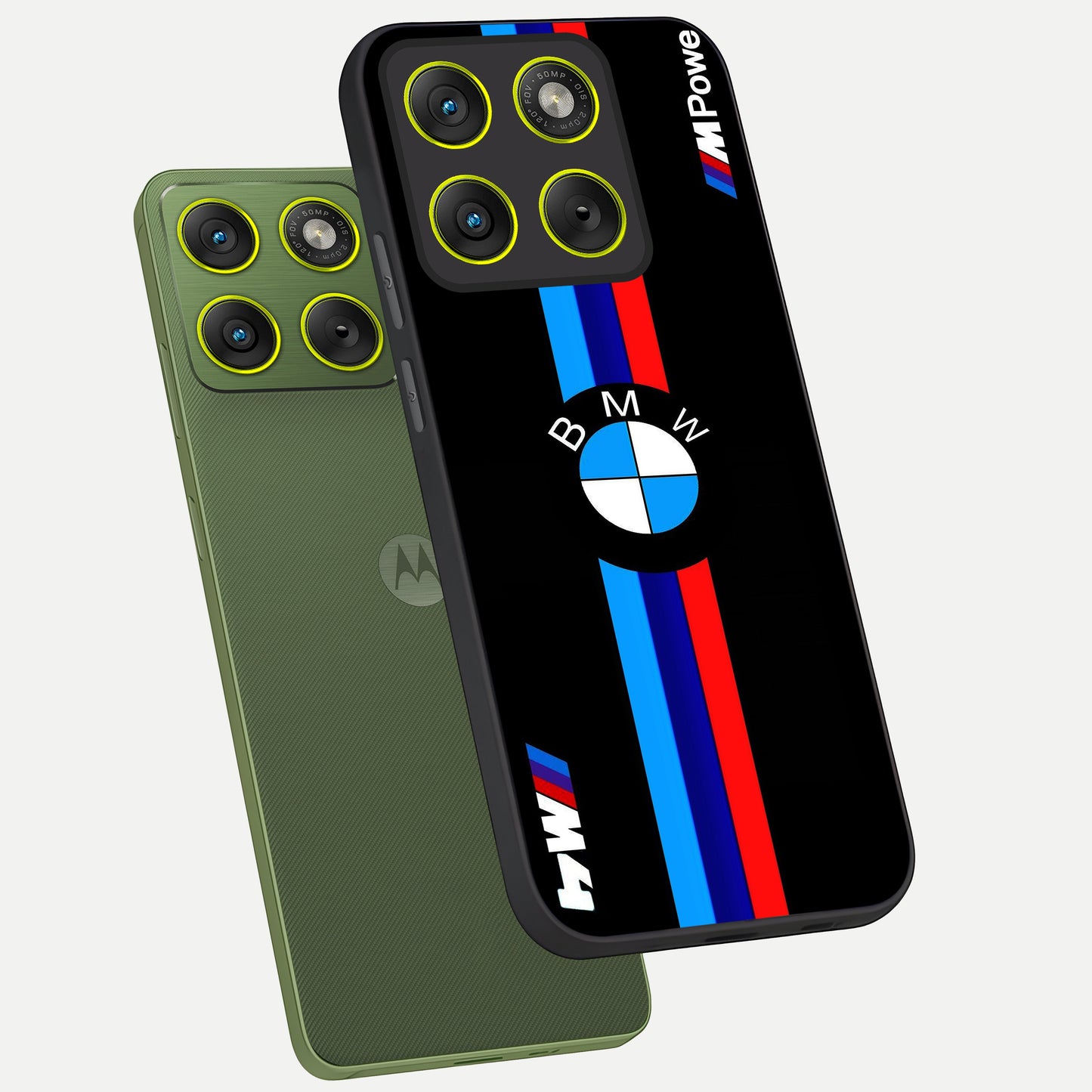  Turbo BMW Beast phone case For Moto Edge 70 showing premium glass back cover with detailed artwork