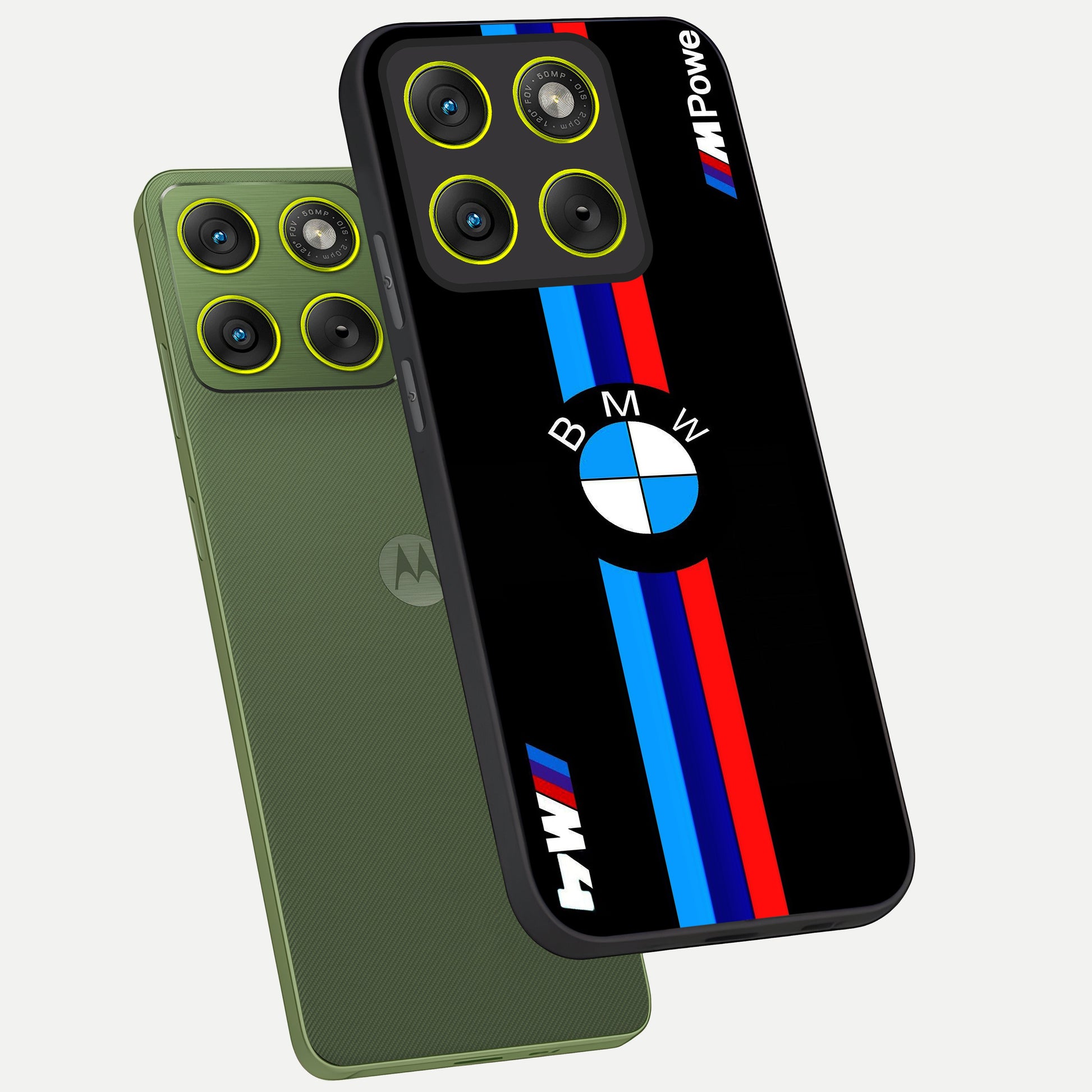  Turbo BMW Beast phone case For Moto Edge 70 showing premium glass back cover with detailed artwork