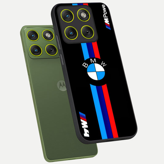  Turbo BMW Beast phone case For Moto Edge 70 showing premium glass back cover with detailed artwork