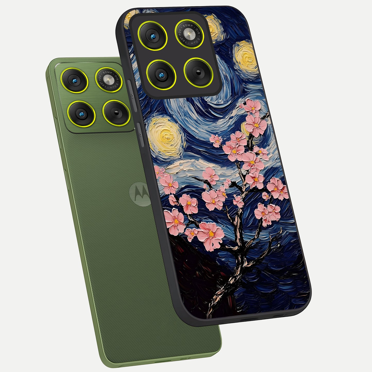  Van Gogh Scenery phone case For Moto Edge 70 showing premium glass back cover with detailed artwork