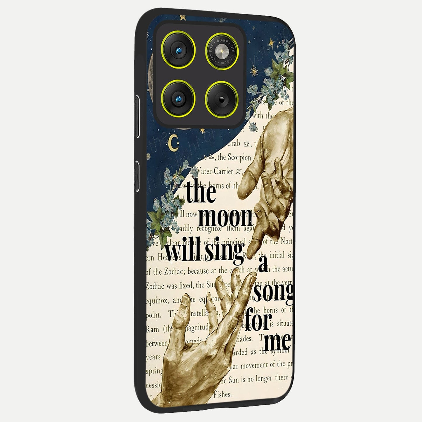  Aesthetic Divine back cover For Moto Edge 70 slim fit glass case with vibrant aesthetic design