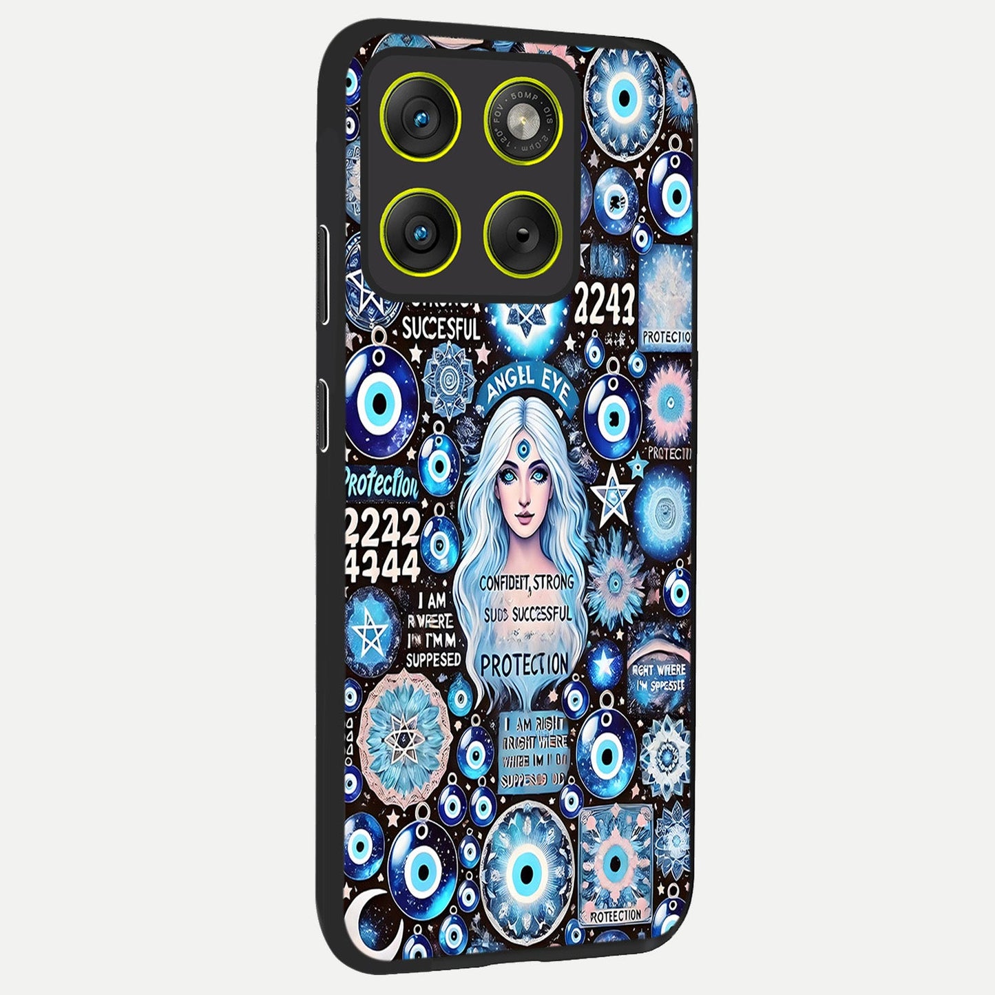  Angel Aura Shield back cover For Moto Edge 70 slim fit glass case with vibrant aesthetic design