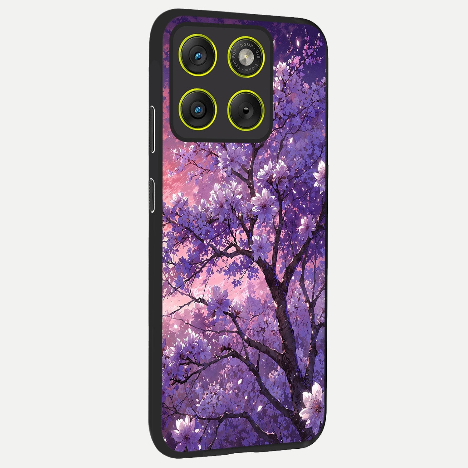  Blossom Tree back cover For Moto Edge 70 slim fit glass case with vibrant aesthetic design