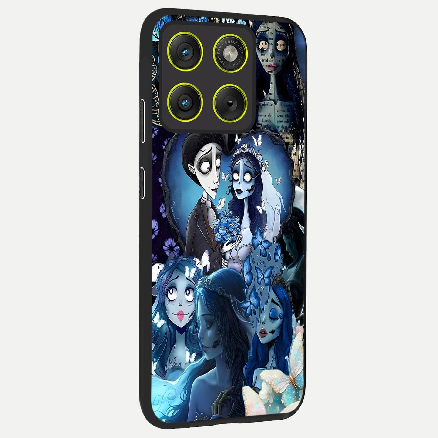  Butterfly Ghost Soul back cover For Moto Edge 70 slim fit glass case with vibrant aesthetic design