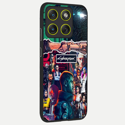  CYBERPUNK Legacy back cover For Moto Edge 70 slim fit glass case with vibrant aesthetic design