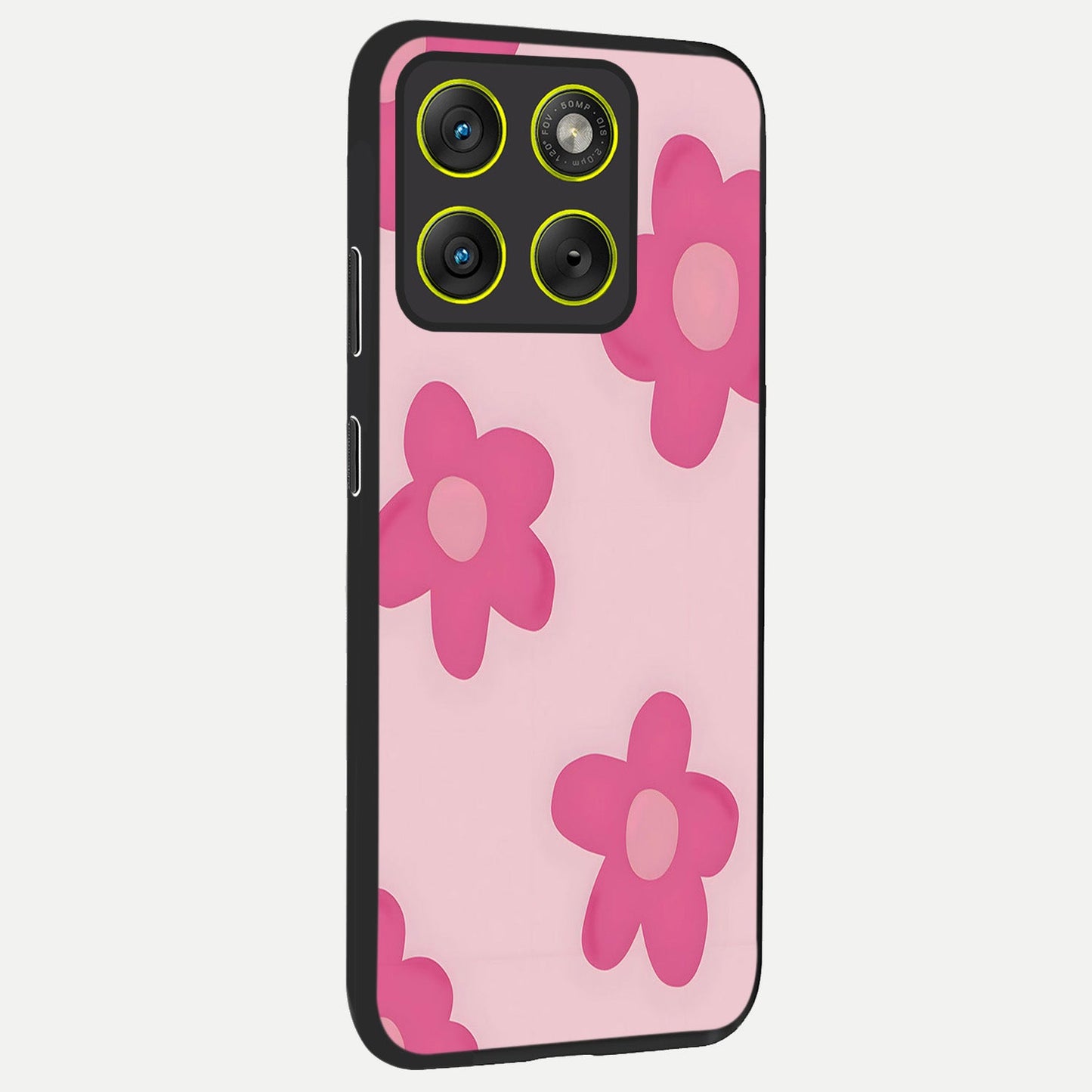  Candy Bloom Dreams back cover For Moto Edge 70 slim fit glass case with vibrant aesthetic design