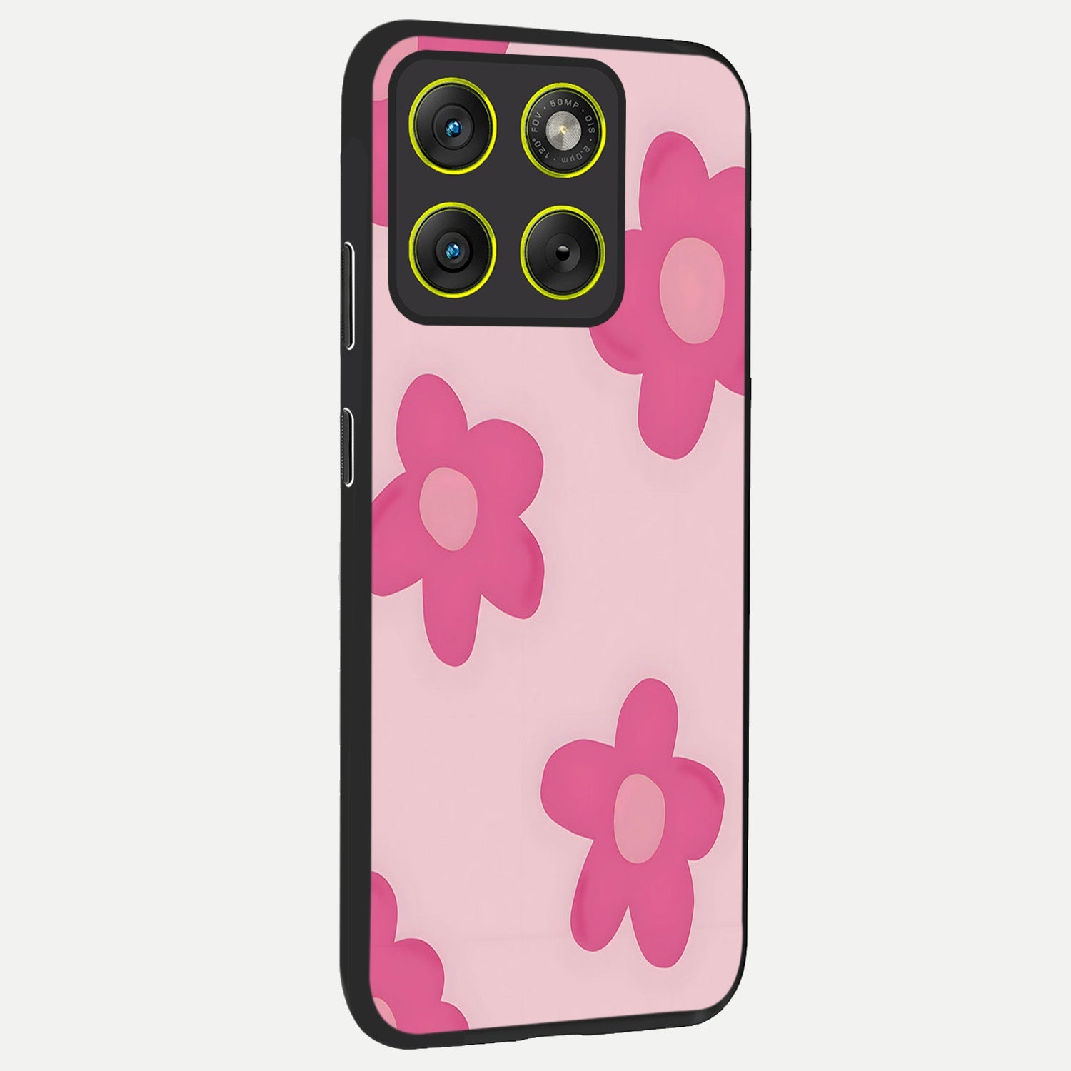  Candy Bloom Dreams back cover For Moto Edge 70 slim fit glass case with vibrant aesthetic design
