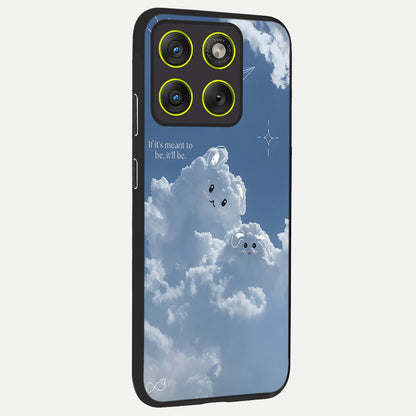  Cloud Bunny Dreams back cover For Moto Edge 70 slim fit glass case with vibrant aesthetic design