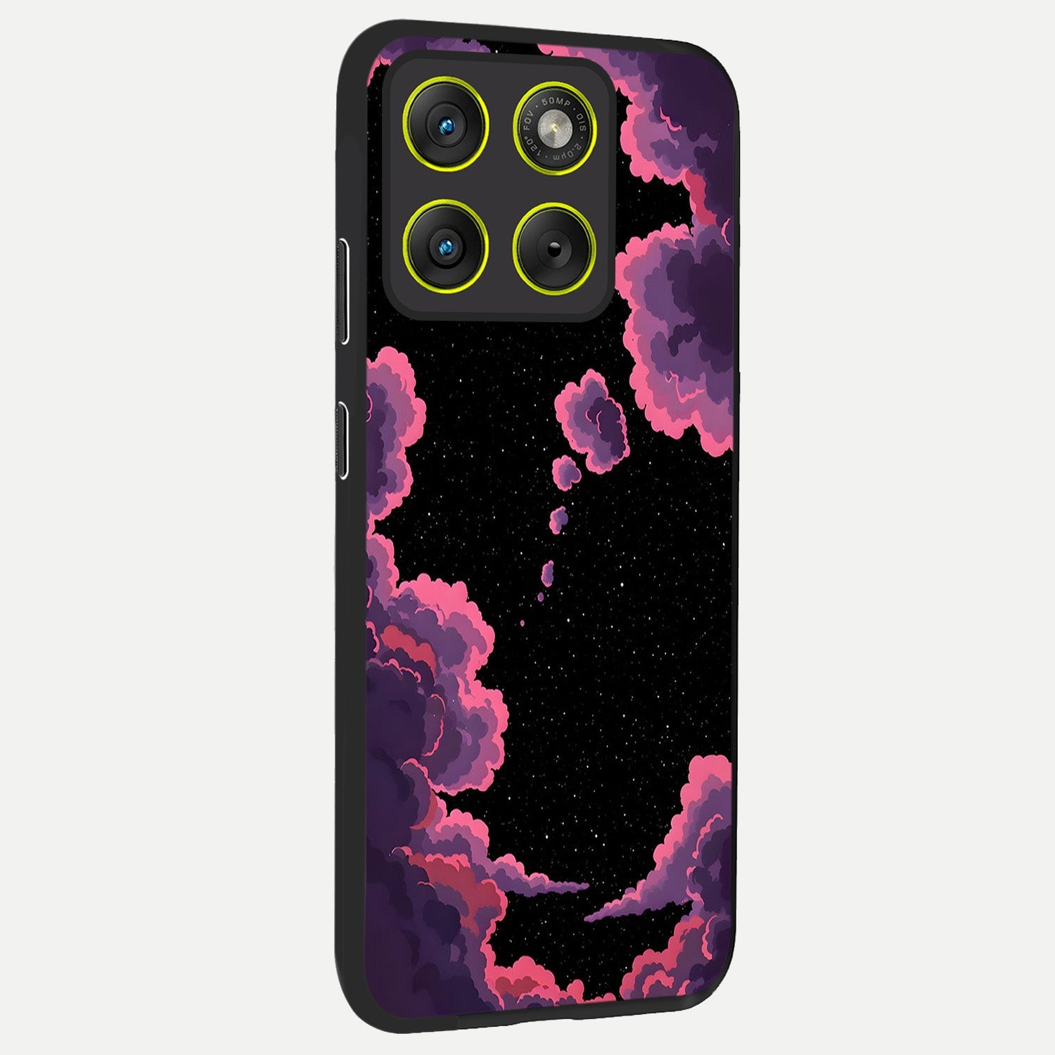  Cosmic Cloud Journey back cover For Moto Edge 70 slim fit glass case with vibrant aesthetic design