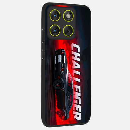  Crimson Challenger Fury back cover For Moto Edge 70 slim fit glass case with vibrant aesthetic design