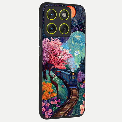 Digital Art back cover For Moto Edge 70 slim fit glass case with vibrant aesthetic design