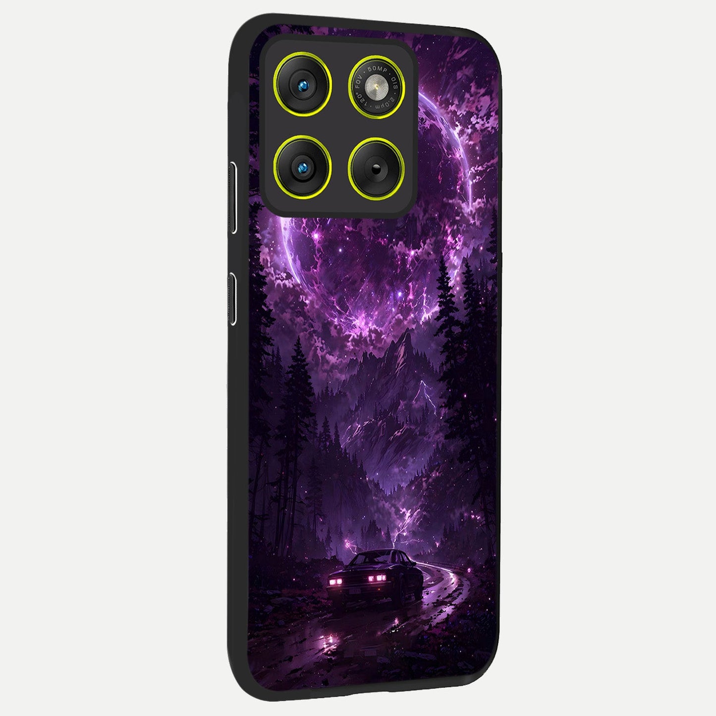  Eternal Cosmic Drive back cover For Moto Edge 70 slim fit glass case with vibrant aesthetic design