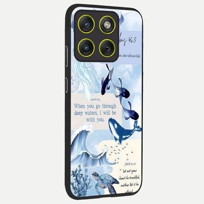  Faithful Ocean Promise back cover For Moto Edge 70 slim fit glass case with vibrant aesthetic design