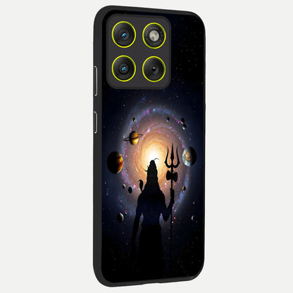  Galactic Shiva Vision back cover For Moto Edge 70 slim fit glass case with vibrant aesthetic design