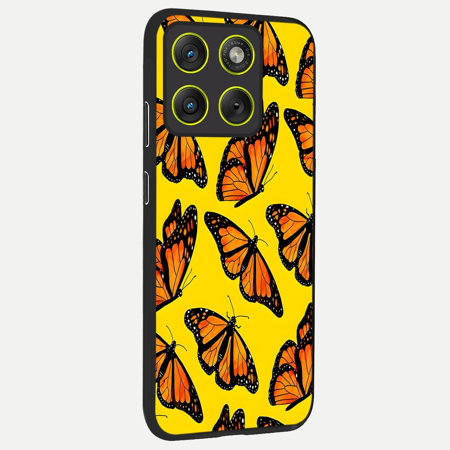  Golden Wing Flight back cover For Moto Edge 70 slim fit glass case with vibrant aesthetic design