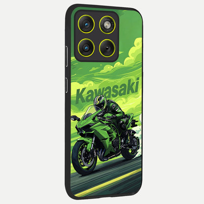  Greenery Sky back cover For Moto Edge 70 slim fit glass case with vibrant aesthetic design