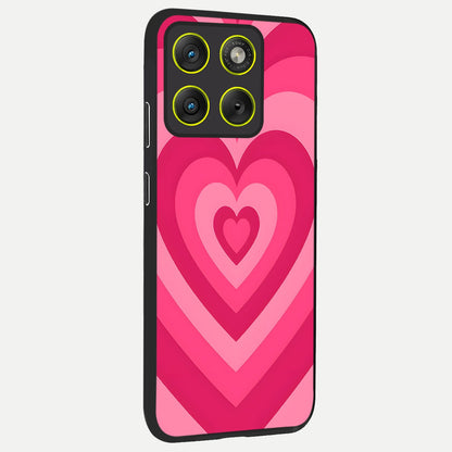  Layered Love Hearts back cover For Moto Edge 70 slim fit glass case with vibrant aesthetic design