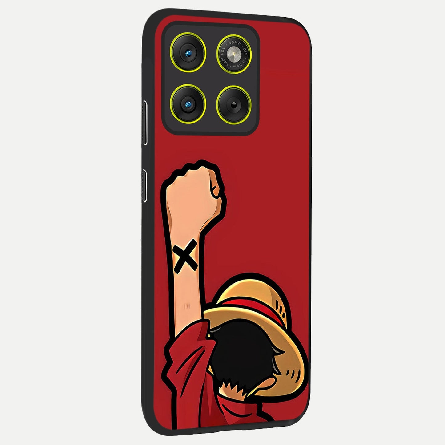  Luffy X Spirit back cover For Moto Edge 70 slim fit glass case with vibrant aesthetic design