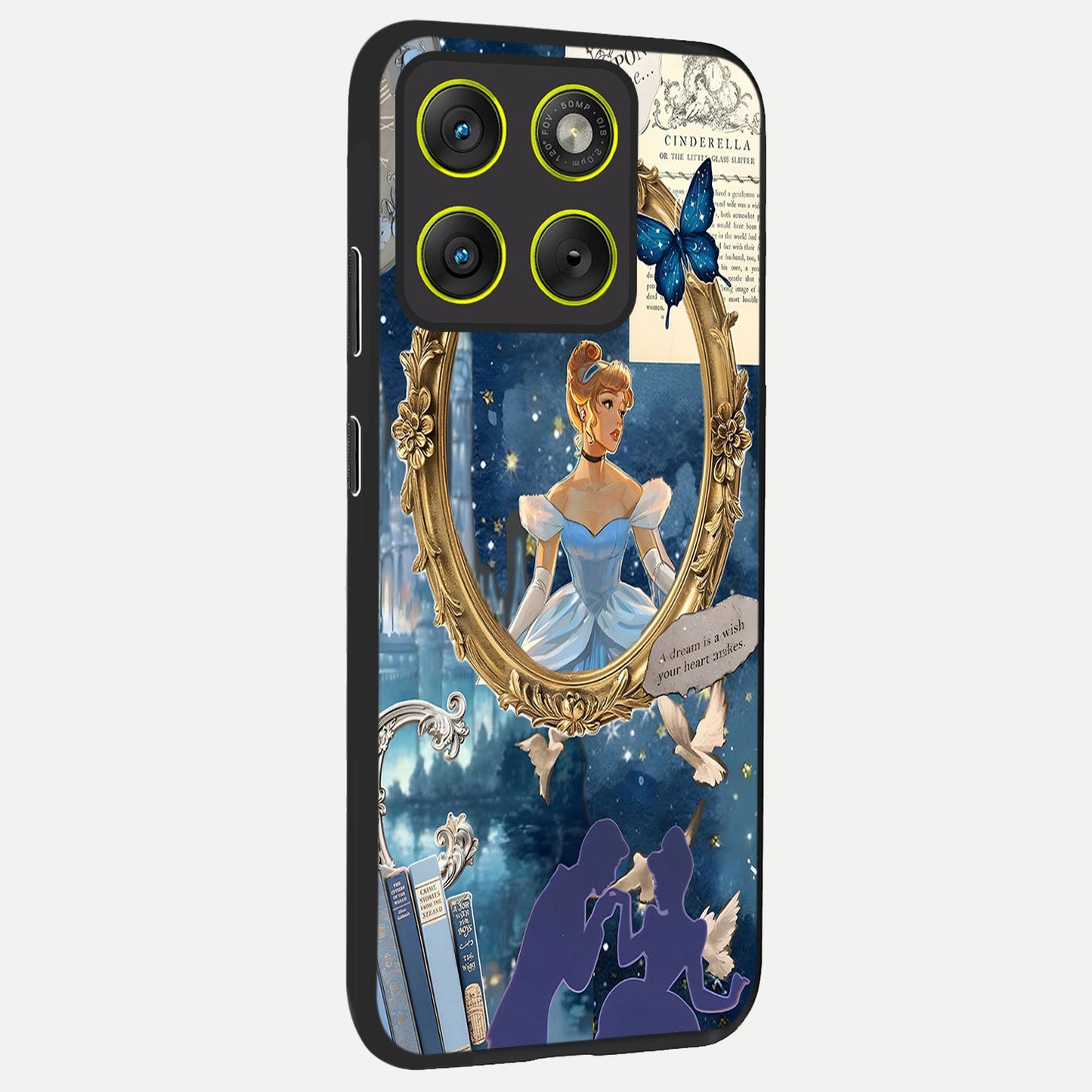  Midnight Queen back cover For Moto Edge 70 slim fit glass case with vibrant aesthetic design