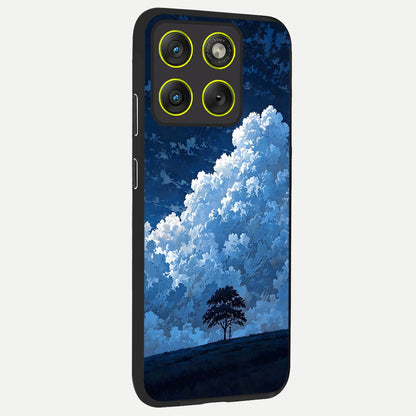  Midnight Sky Serenity back cover For Moto Edge 70 slim fit glass case with vibrant aesthetic design