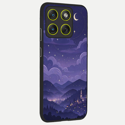  Minimal Night View back cover For Moto Edge 70 slim fit glass case with vibrant aesthetic design