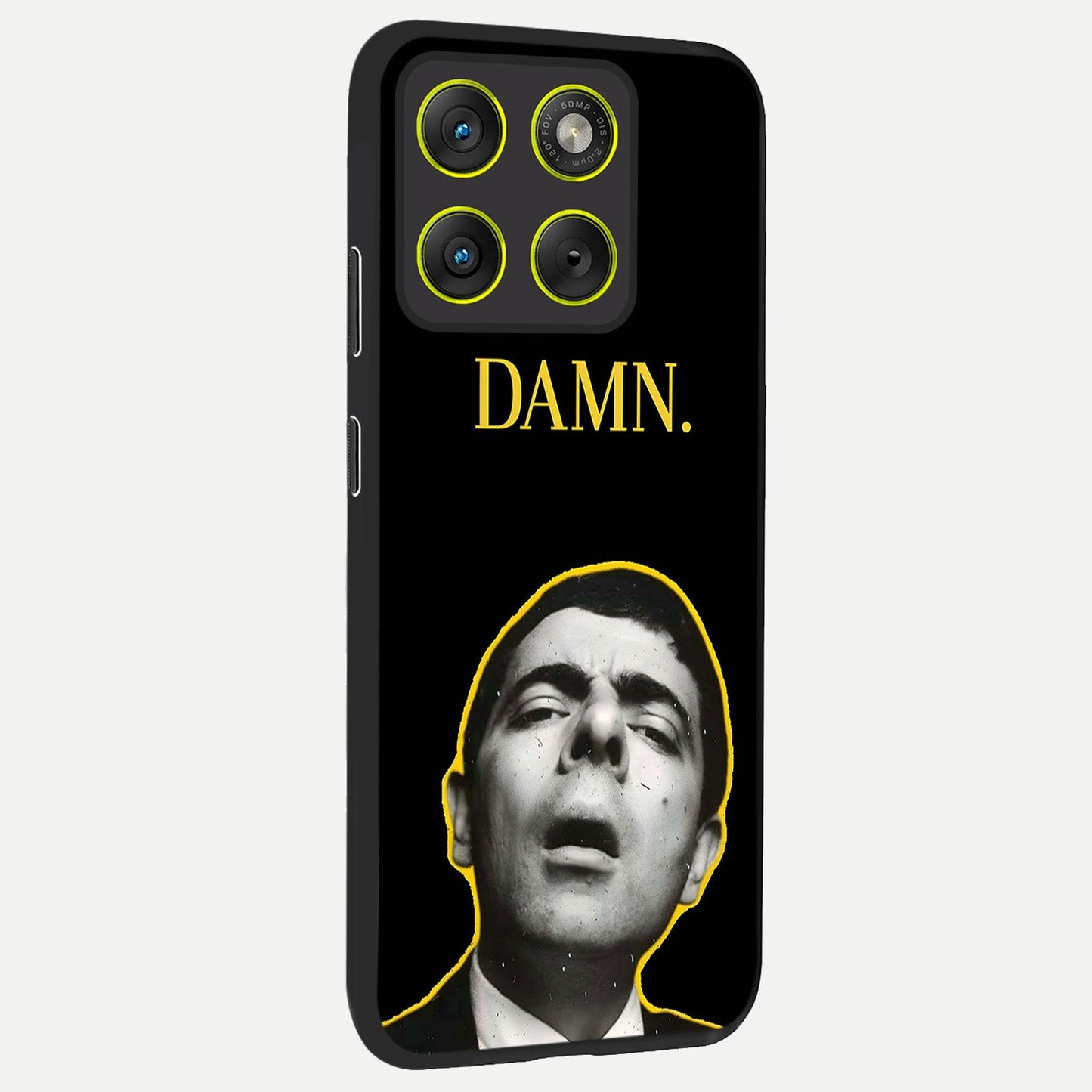  Mr Bean Damn back cover For Moto Edge 70 slim fit glass case with vibrant aesthetic design