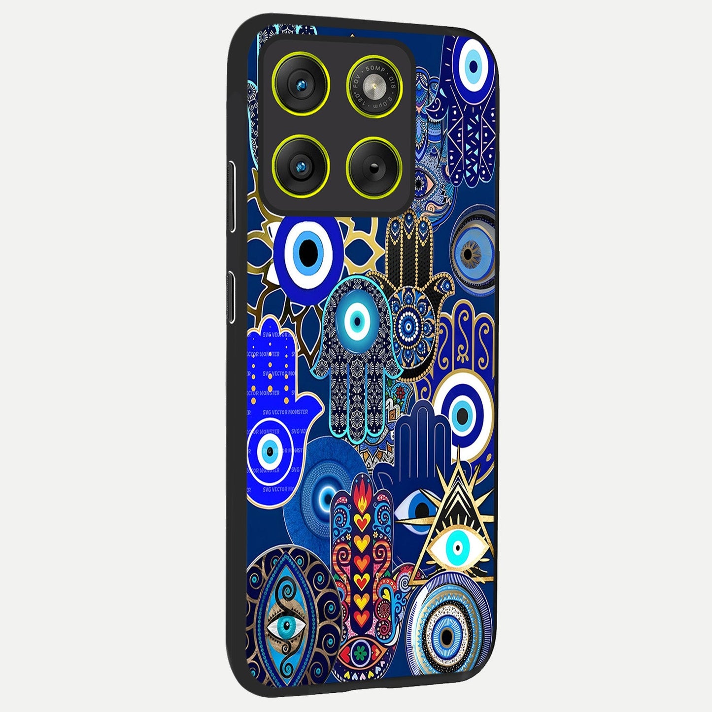  Mystic Palm Guard back cover For Moto Edge 70 slim fit glass case with vibrant aesthetic design