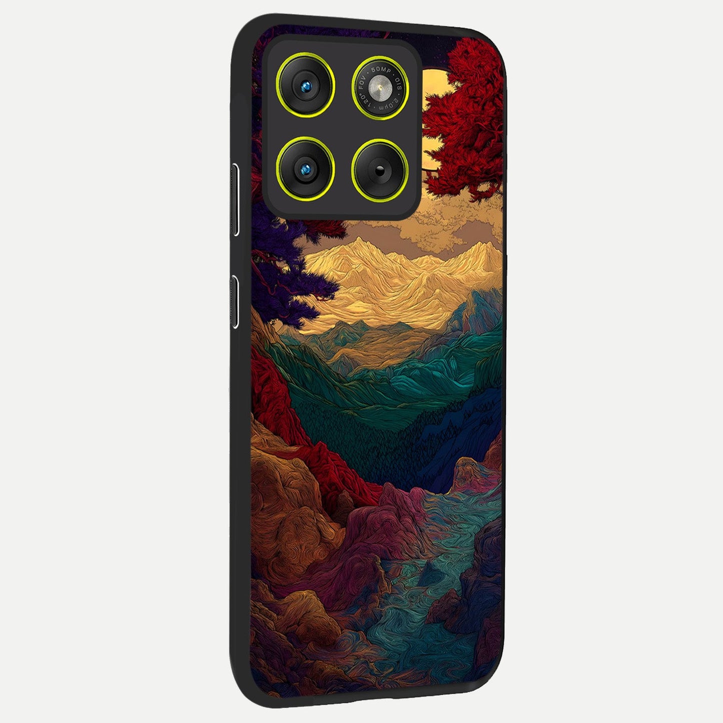  Mystic Valley Light back cover For Moto Edge 70 slim fit glass case with vibrant aesthetic design