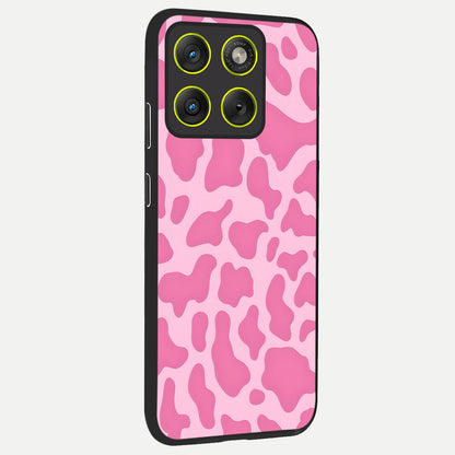  Pinkish Scenery back cover For Moto Edge 70 slim fit glass case with vibrant aesthetic design