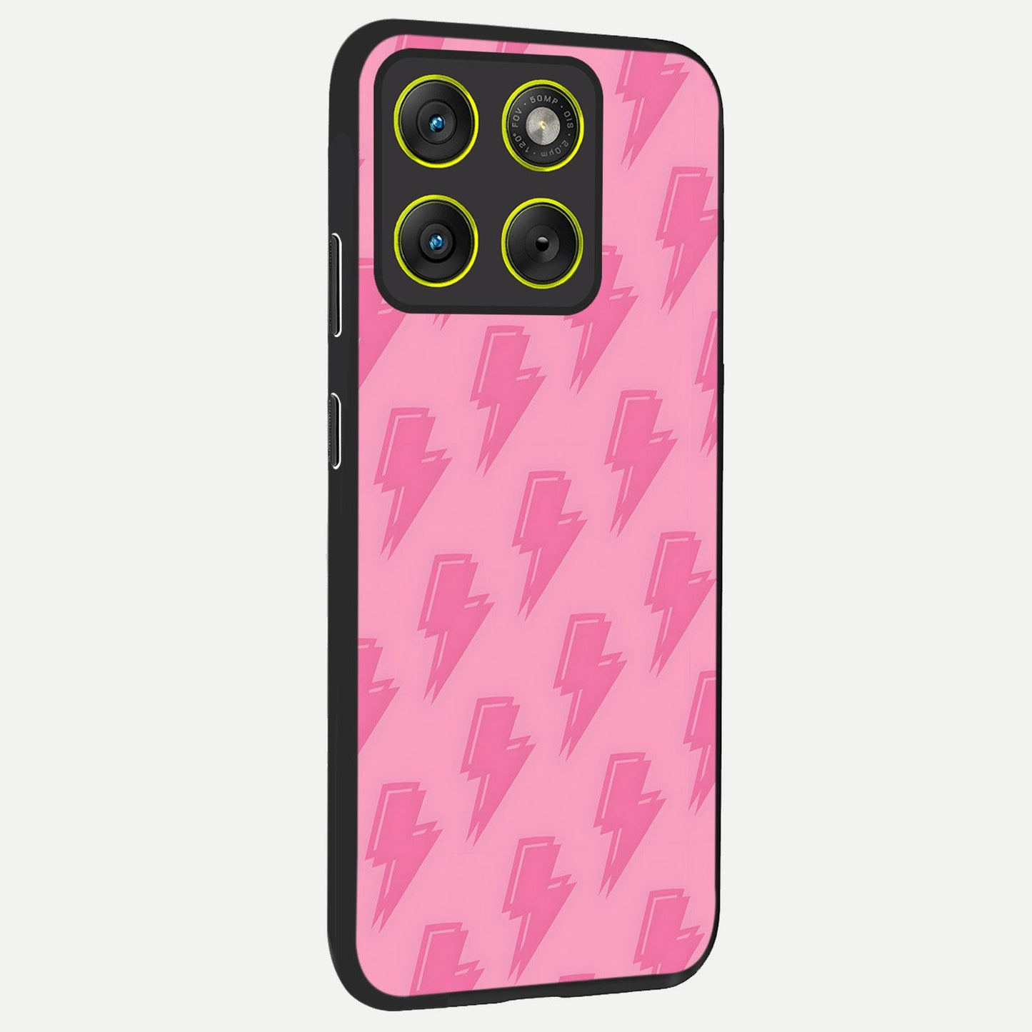  Pink Moo Magic back cover For Moto Edge 70 slim fit glass case with vibrant aesthetic design