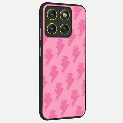  Pink Moo Magic back cover For Moto Edge 70 slim fit glass case with vibrant aesthetic design