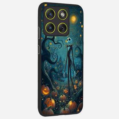  Pumpkin Moonlight Tale back cover For Moto Edge 70 slim fit glass case with vibrant aesthetic design