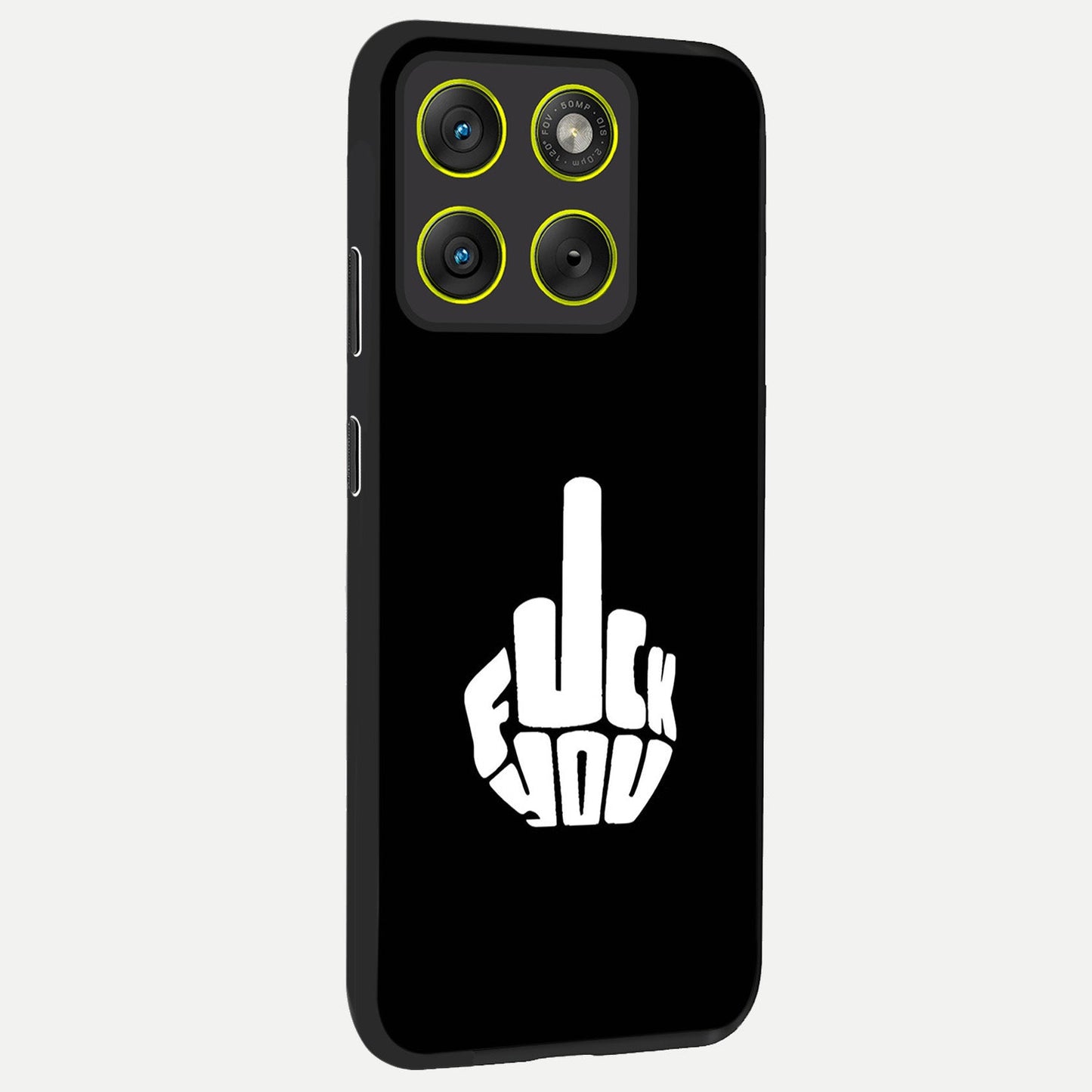  Rebel Mode On back cover For Moto Edge 70 slim fit glass case with vibrant aesthetic design