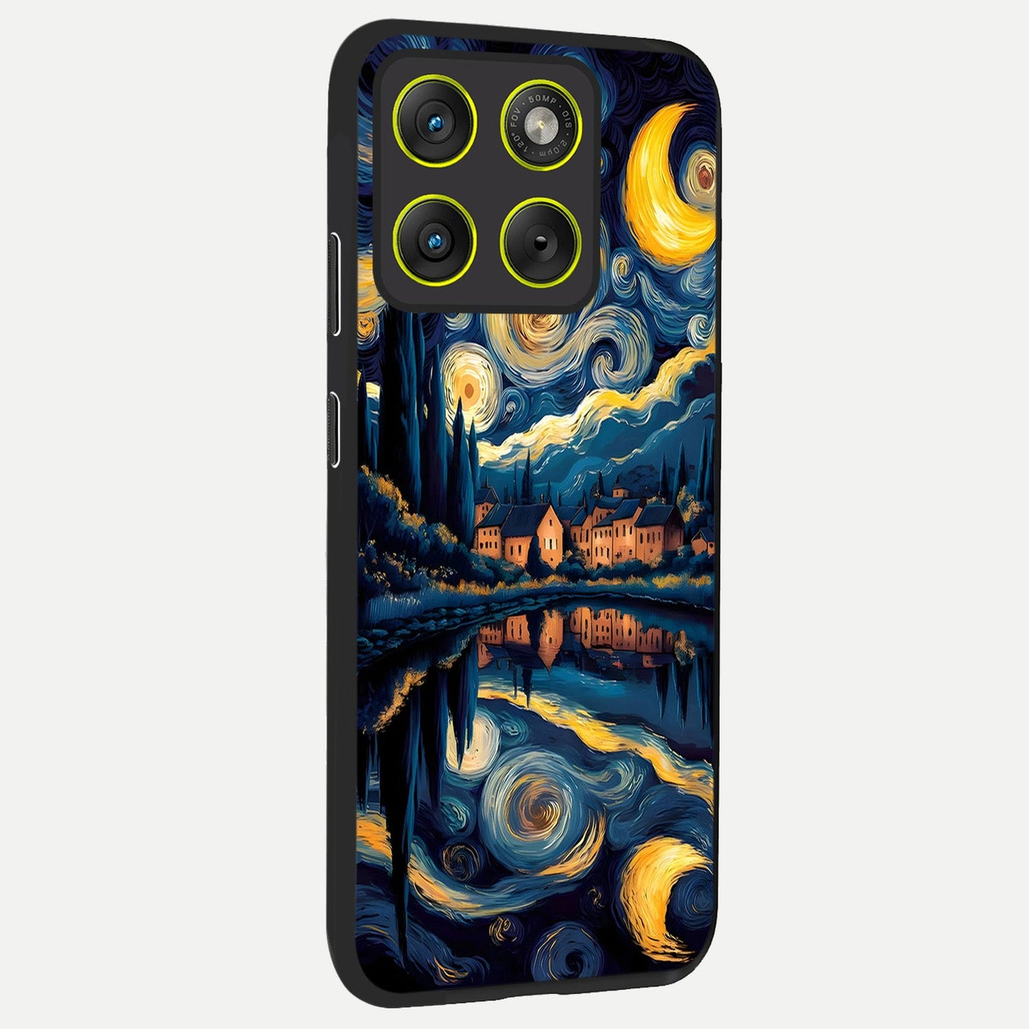  Starry Sky Serenity back cover For Moto Edge 70 slim fit glass case with vibrant aesthetic design