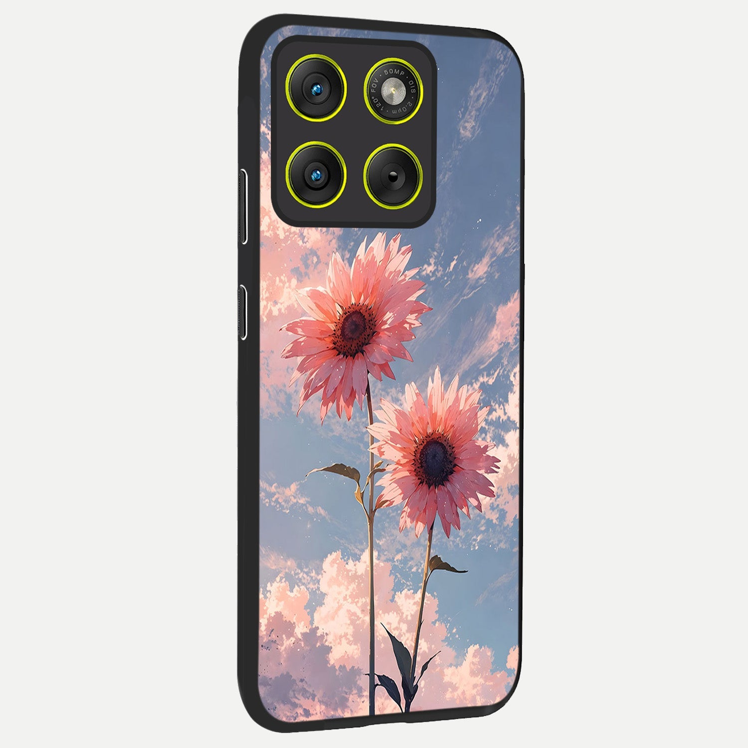  Sun Moon Balance back cover For Moto Edge 70 slim fit glass case with vibrant aesthetic design