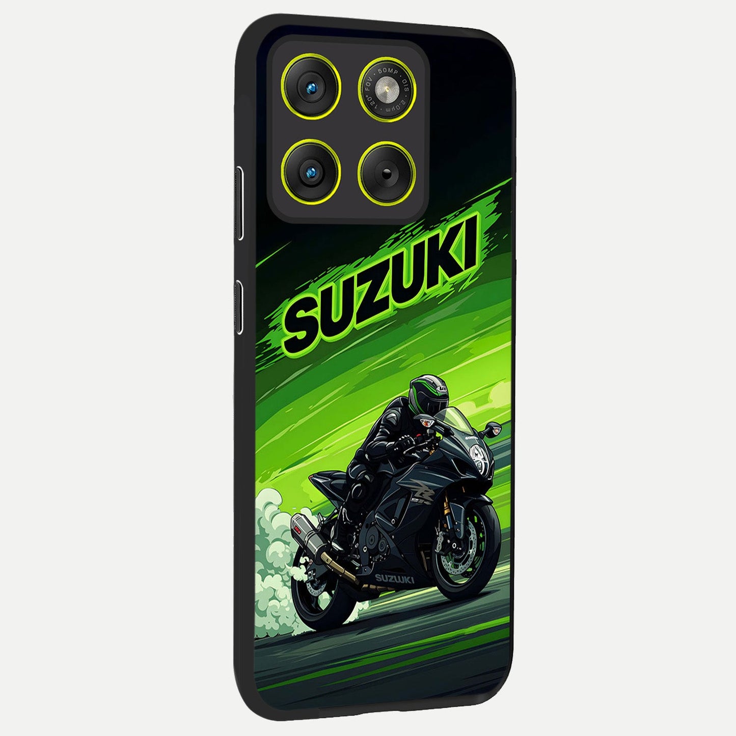  Suzuki Speed Beast back cover For Moto Edge 70 slim fit glass case with vibrant aesthetic design