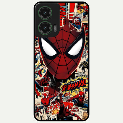  Aesthetic Wonder Spider Glass Case For Moto G35 back cover – full design glossy printed glass finish